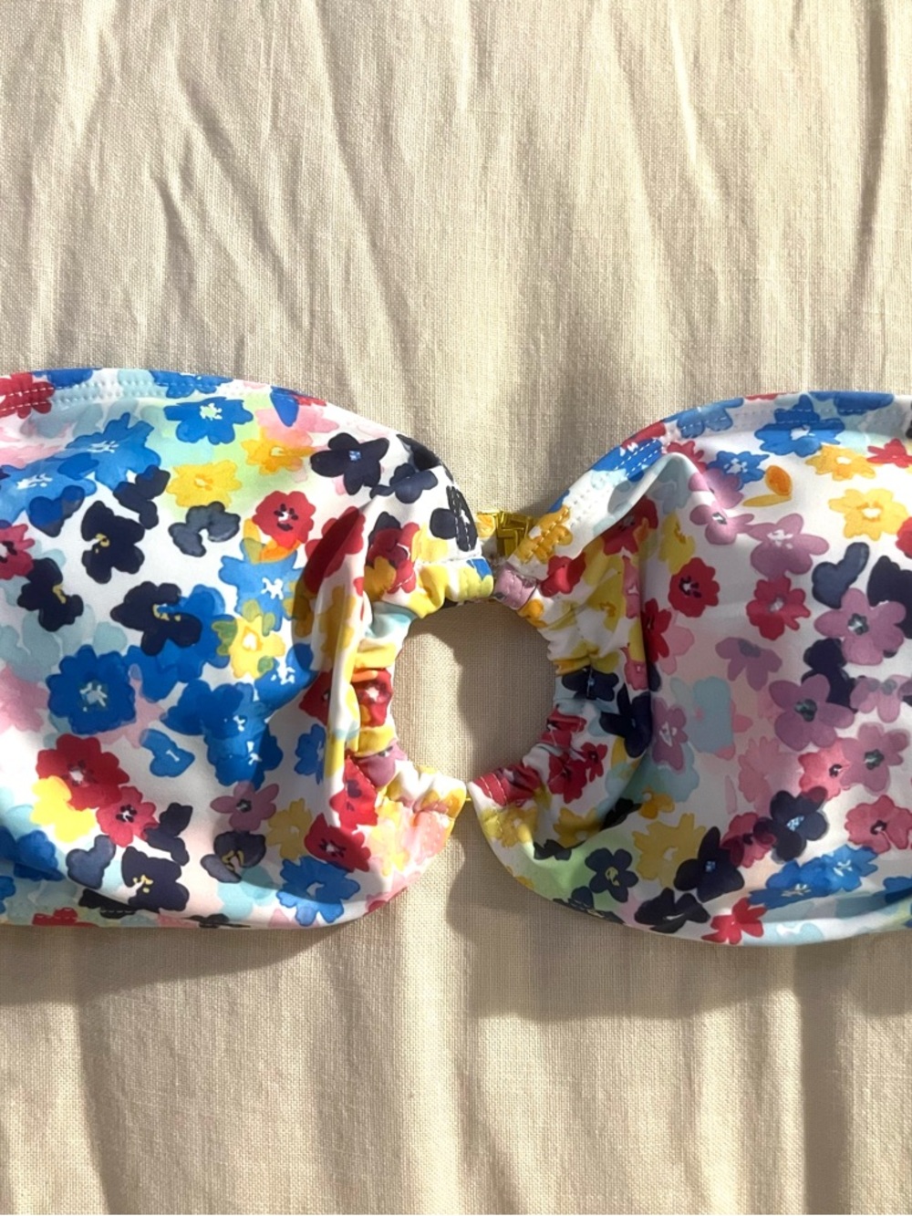 Women’s floral bandeau Swim Top - Multicolor